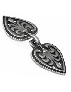 Closure heart-fleur de lis Medieval and Renaissance dress...