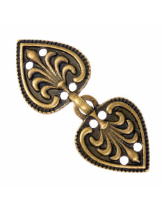 Closure heart-fleur de lis Medieval and Renaissance dress... 2