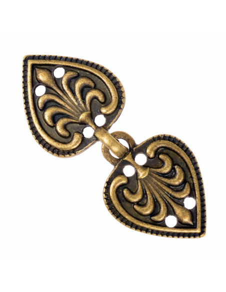 Closure heart-fleur de lis Medieval...
