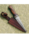 Scottish Knife Sgian Dubh blade in Damascus Steel