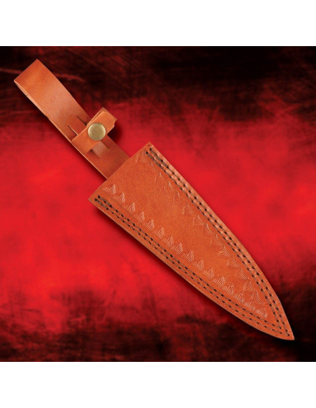 Dragon Tooth Dagger in Damascus Steel