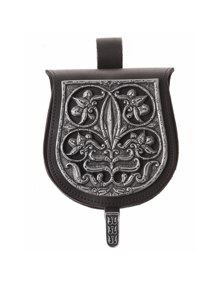 Medieval leather bag model Tarsoly...