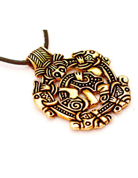 Griffin Viking shield pendant and...