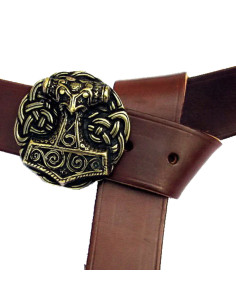 Viking belt buckle Thor's hammer 2