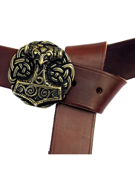 Viking belt buckle Thor's hammer