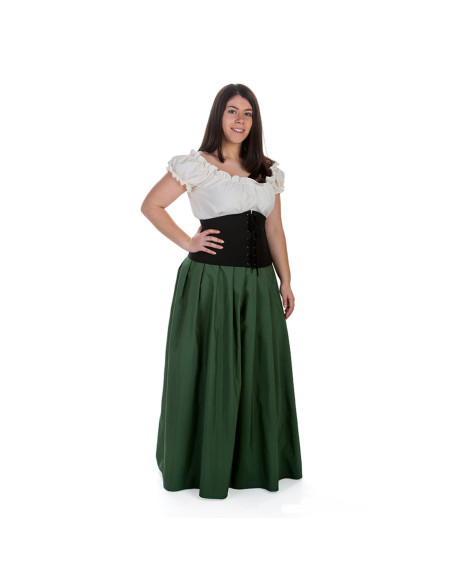 High medieval corset in black