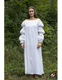 Lucrecia medieval dress in off-white