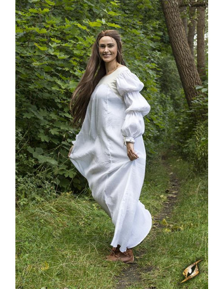 Lucrecia medieval dress in off-white