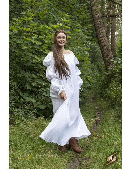 Lucrecia medieval dress in off-white