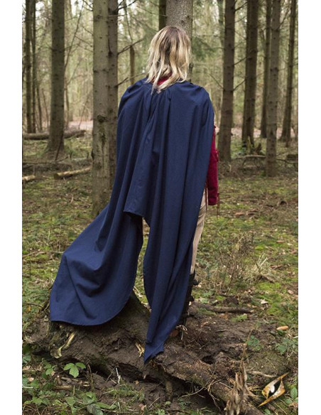 Regulus cotton cape in Blue, one size