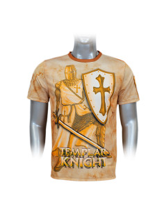 Gold sublimation T-shirt Knights Templar 2