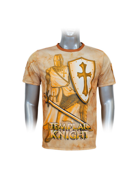 Gold sublimation T-shirt Knights Templar