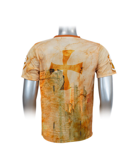 Gold sublimation T-shirt Knights Templar