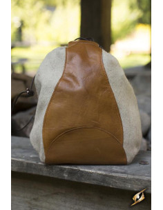 Medieval merchant's bag, beige brown