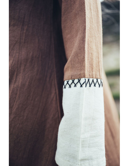Long Viking dress Freya, sand color