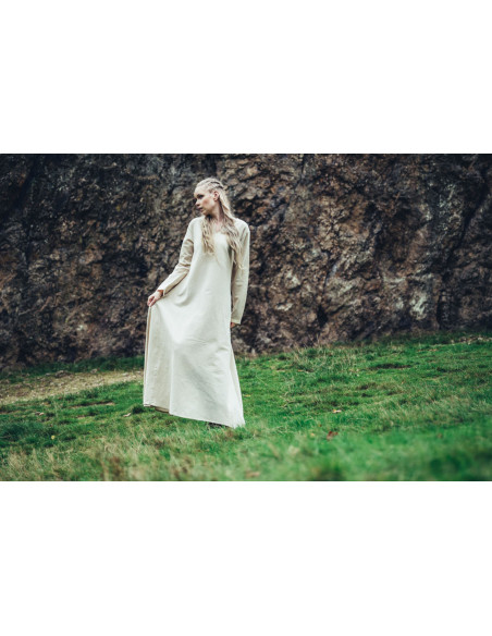 Valdis Cotton Viking Dress, Natural...