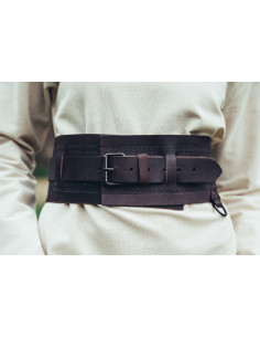 Viking leather belt Ingrid, dark brown 2