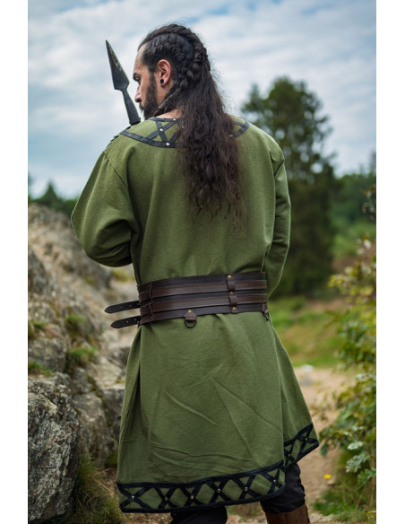 Decorated Viking tunic Erik, green