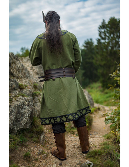 Decorated Viking tunic Erik, green