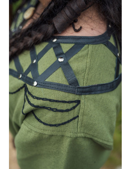 Decorated Viking tunic Erik, green