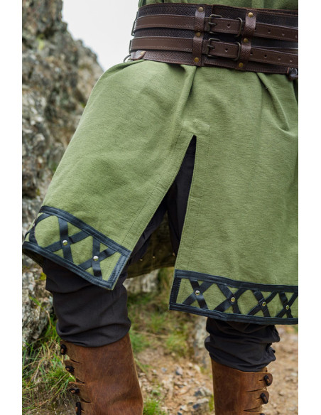 Decorated Viking tunic Erik, green