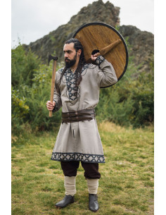 Decorated Viking tunic Erik, sand color 2