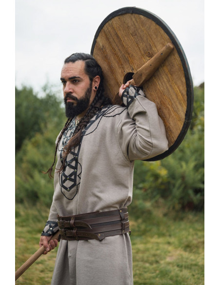 Decorated Viking tunic Erik, sand color