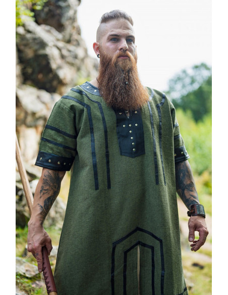 Rollo short-sleeved viking tunic, green
