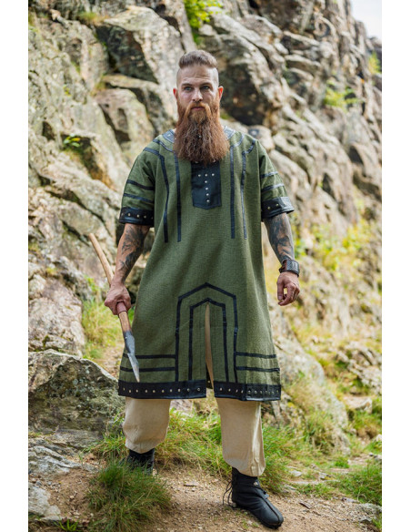 Rollo short-sleeved viking tunic, green