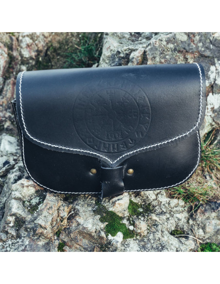Viking waist bag in leather Folkvar...