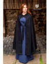 Morpheus medieval women's cloak in cotton, black