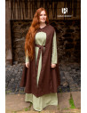 Medieval cloak for women Morpheus in cotton, brown