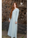 Medieval tunic long sleeves Feme, ice blue color