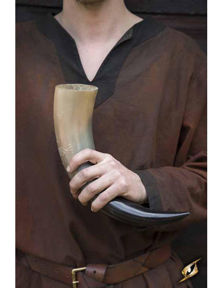 Viking Druid horn, clear finish