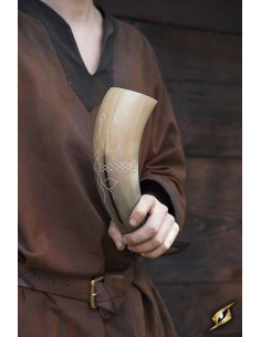 Viking Druid horn, clear finish 2