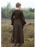 Medieval open dress Bliaut Amal, brown