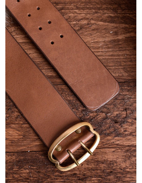 Medieval belt of 135 cm. with brass...