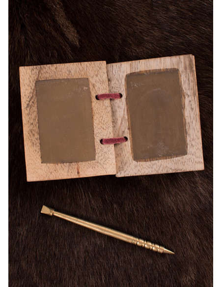 Wax book with brass pencil and...