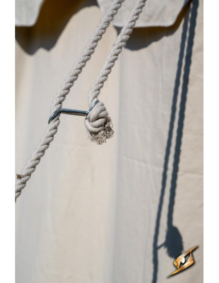 Pavilion medieval tent natural white...