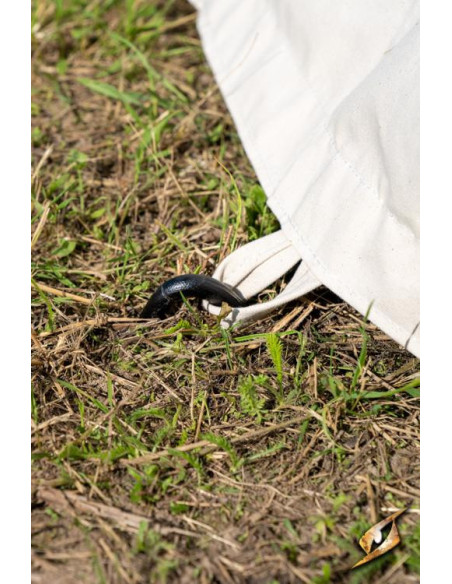 Pavilion medieval tent natural white...