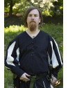 Lansquenet mercenary shirt, black-white