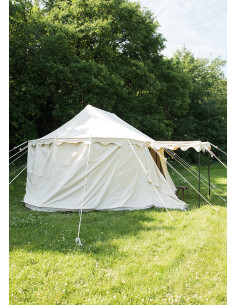 Burgund knights medieval tent with entrance awning, 4 x 6... 2