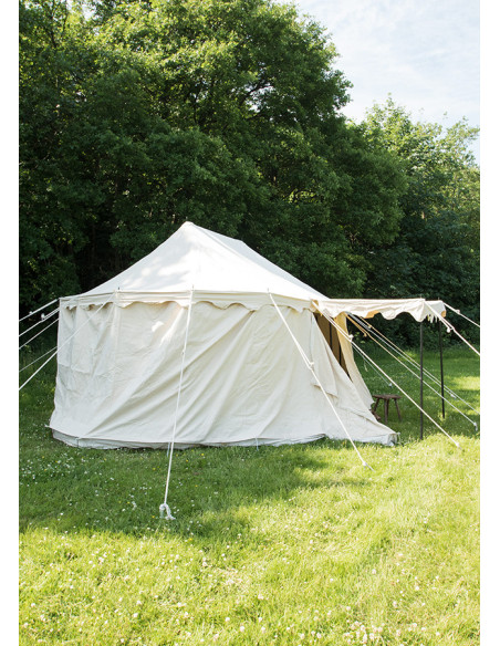 Burgund knights medieval tent with...
