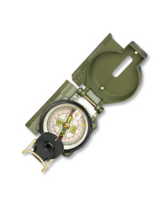 Military oil compass with green PVC housing