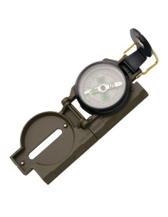 Oil Green Metallic Compass