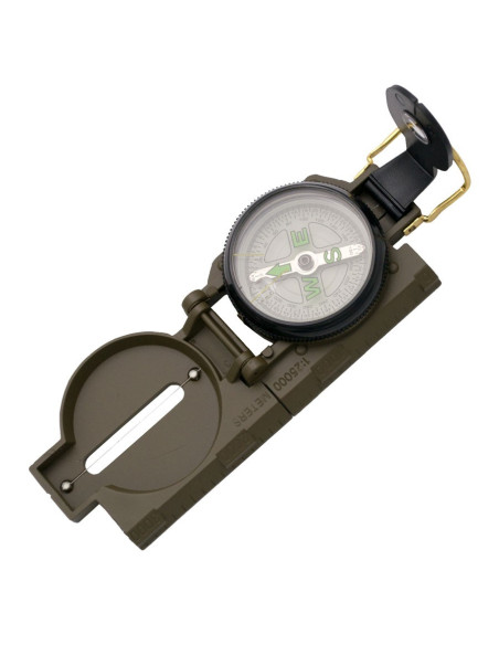 Oil Green Metallic Compass