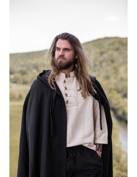 Black Elinor Classic Medieval Cloak...