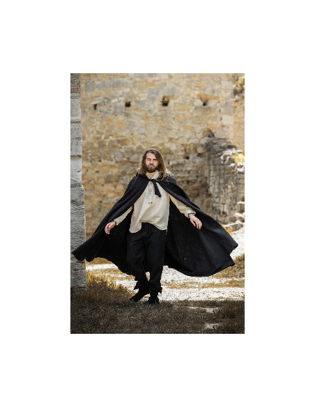 Black Elinor Classic Medieval Cloak...