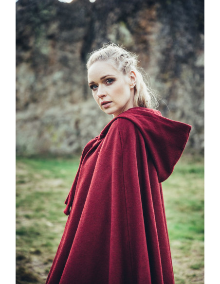 Red Elinor Classic Medieval Cloak...