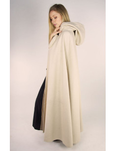 Classic medieval cloak Elinor natural color with short... 2